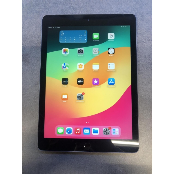 (UTEN LADER)iPad 6. generasjon 32 GB stellargrå (Wi-Fi + 4G)