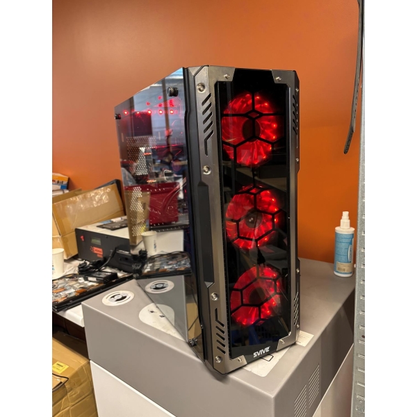 Gaming PC med 8. generasjons Intel Core i5-8400, Nvidia GeForce GTX 1070, 480 GB SSD og 16 GB RAM